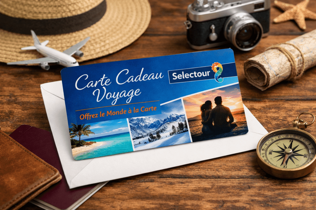 Offrir une carte cadeau Selectour pour un voyage sur mesure