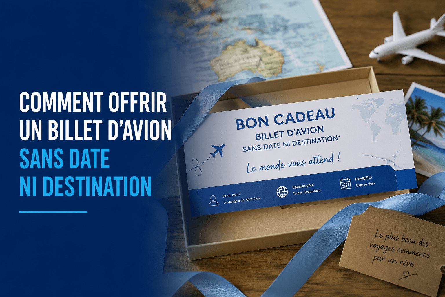 Comment offrir un billet d’avion sans date ni destination