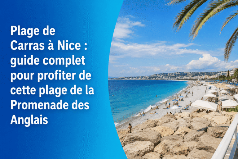 Plage de Carras à Nice